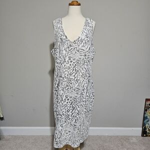 Forever 21 White Silver Sequin Mini Dress 3X